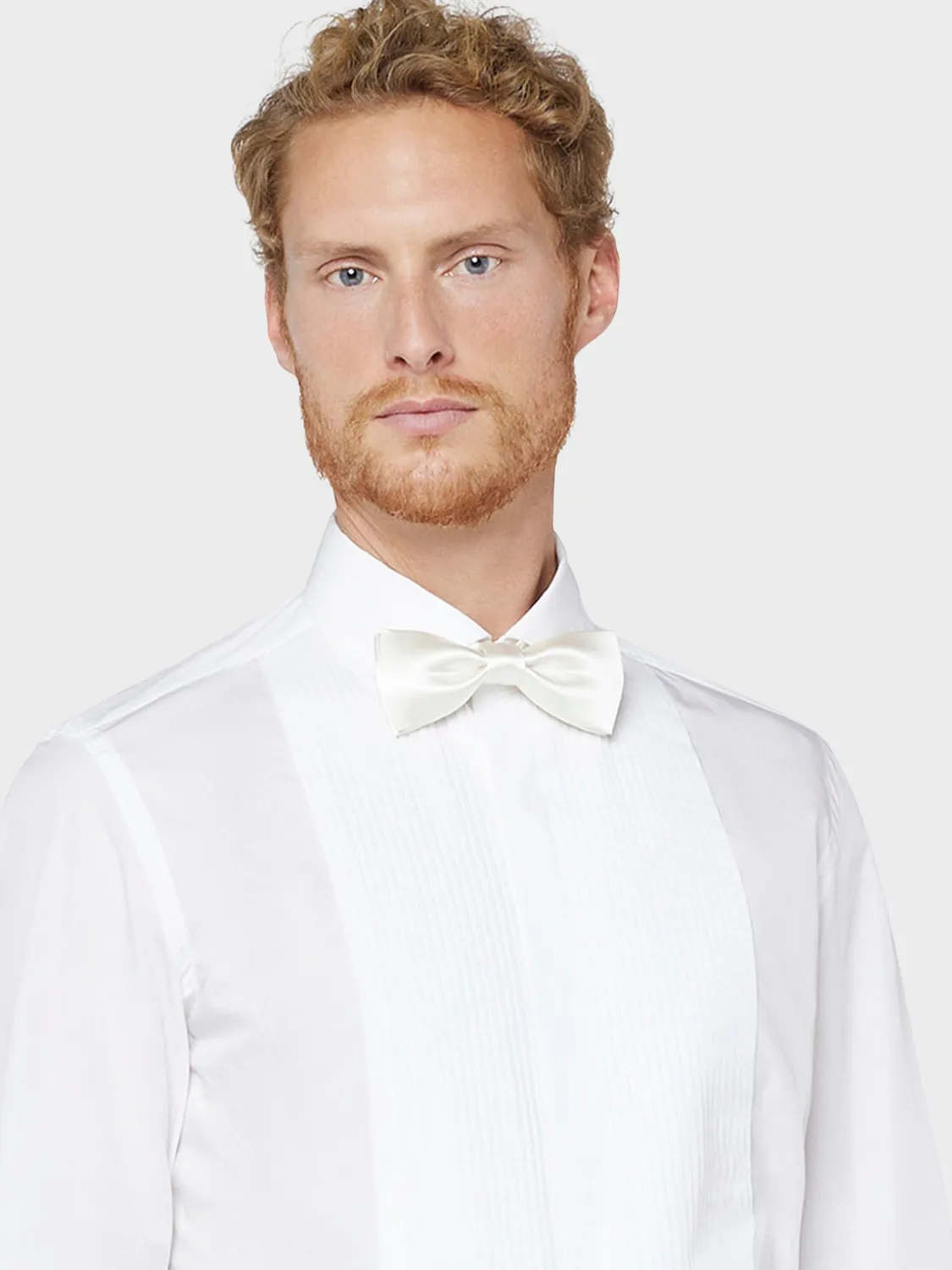 Caruso Manon papillon annodato seta bianco