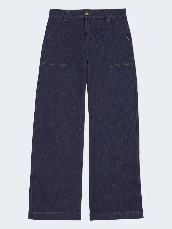 Sand 0796 Damla jeans wide stretch fantasia
