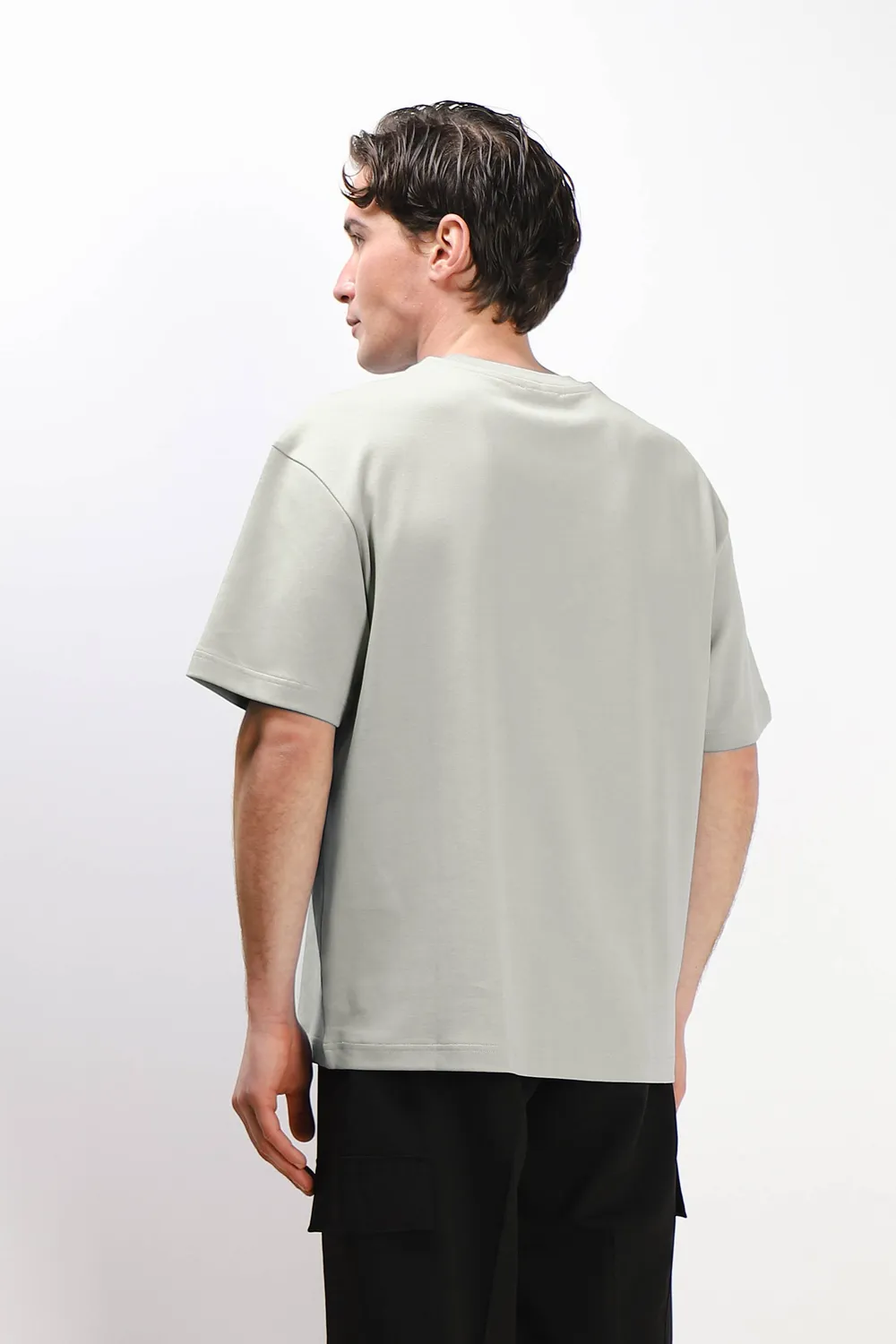 Sonny Bono T-Shirt Girocollo Over Fit Grigio