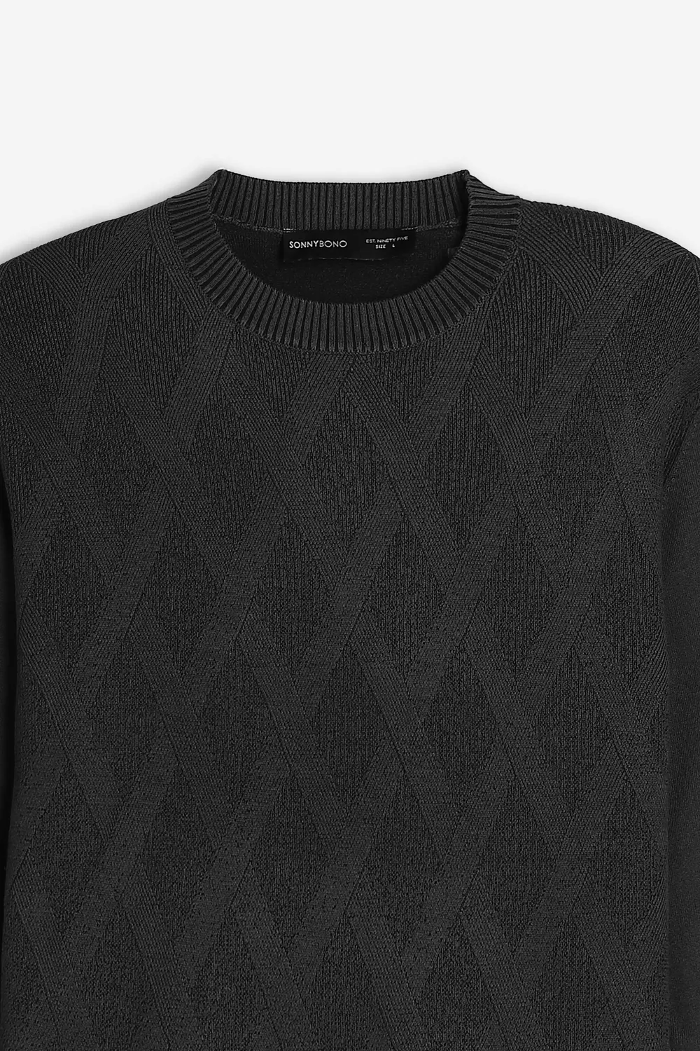 Sonny Bono Maglia Girocollo Strutturata Vanisé Nero