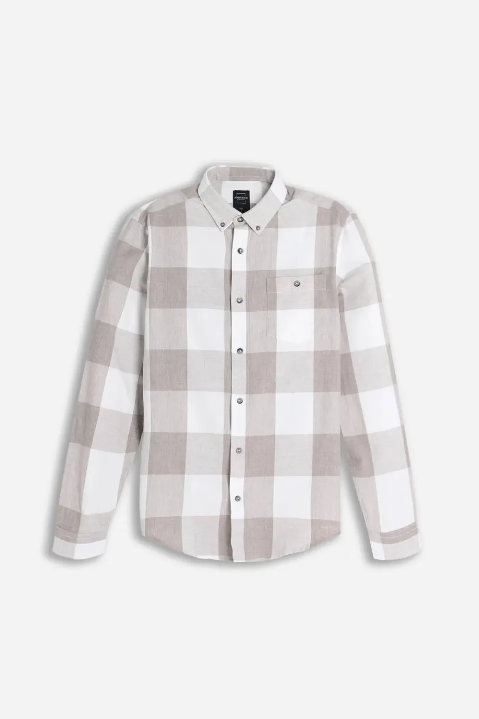 Sonny Bono camicia flanella a quadri beige comoda