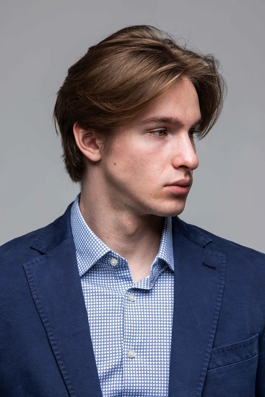 Alain Delon Slim Fit blazer cotone blu taglia 50