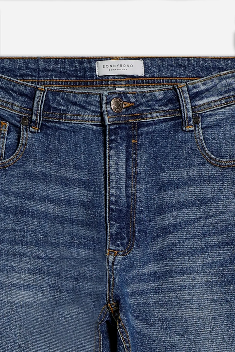 Sonny Bono Jeans 5 Tasche Regular Bleu Elasticizzato