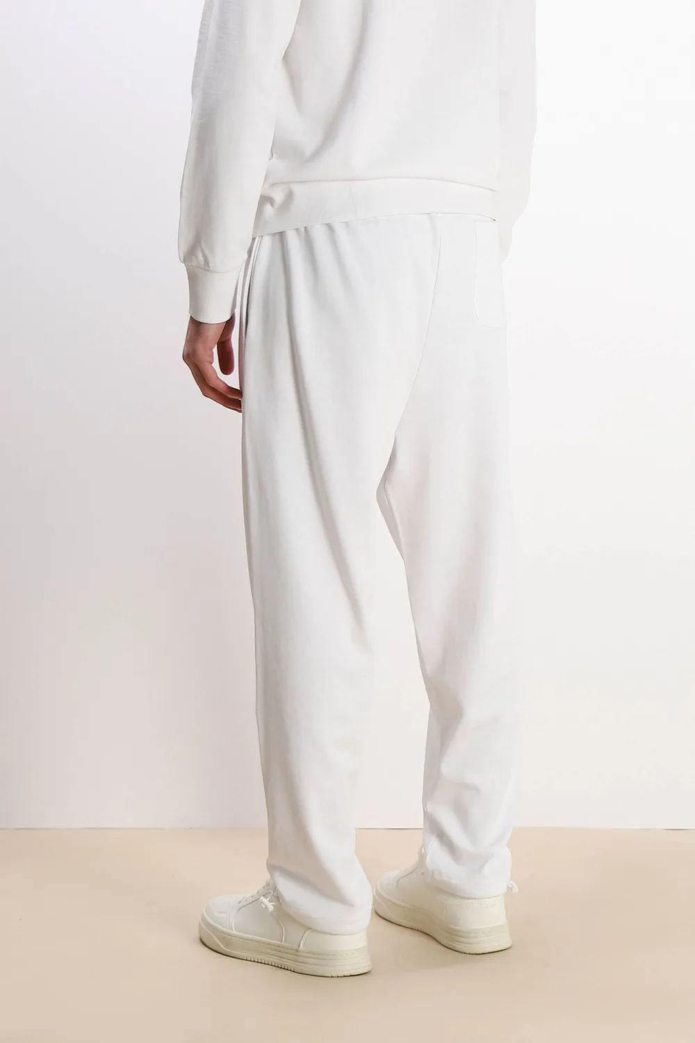 Sonny Bono Pantalone Felpa Coulisse Fondo Bianco