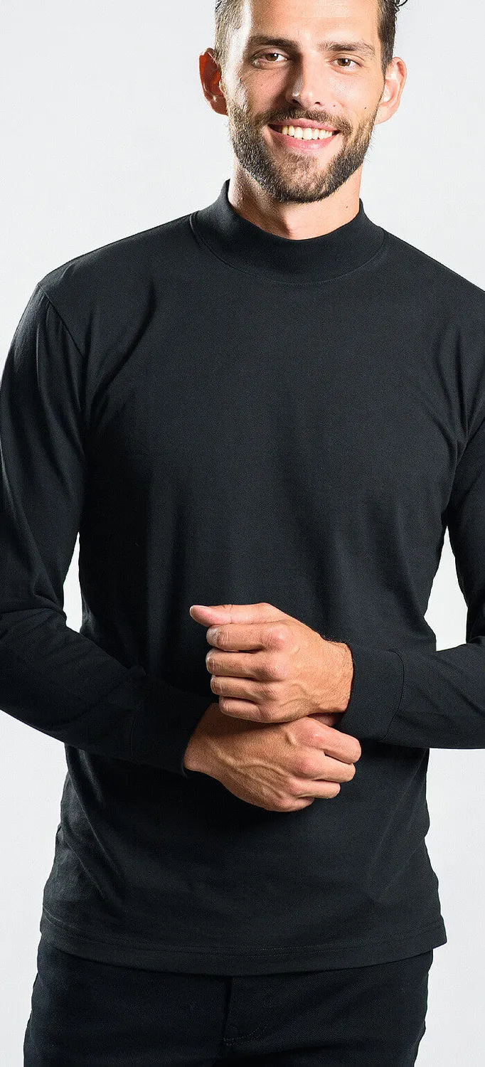 Alain Delon Dolcevita Cotone Nera XXXL Slim Fit