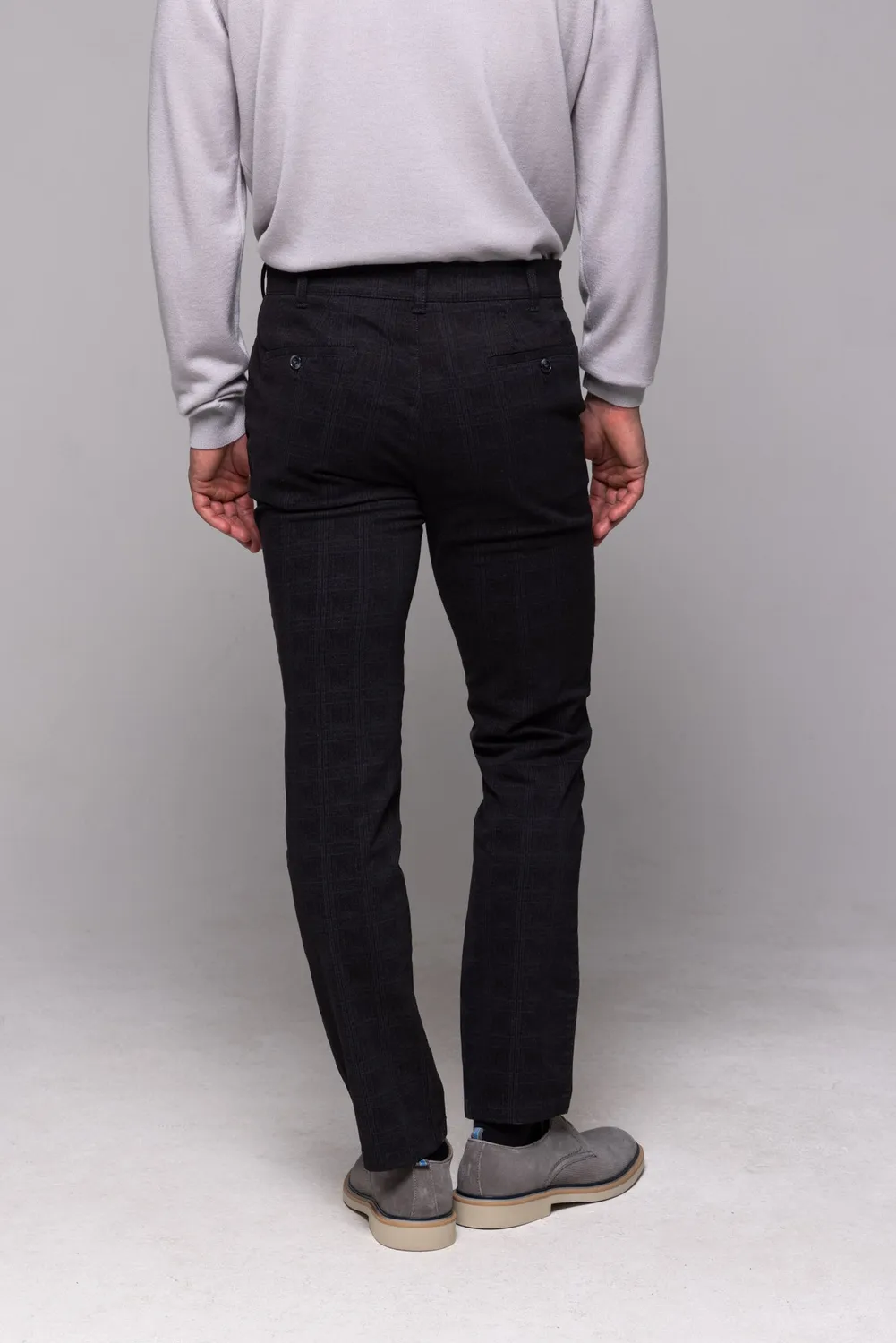 Alain Delon Pantaloni chino uomo classici taglie lunghe