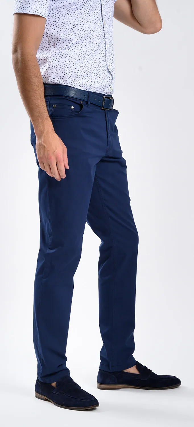 Alain Delon Dark Blue jeans blu scuro slim elasticizzati
