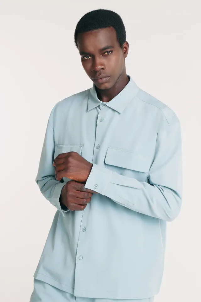 Sonny Bono Poliviscosa Overshirt Polvere