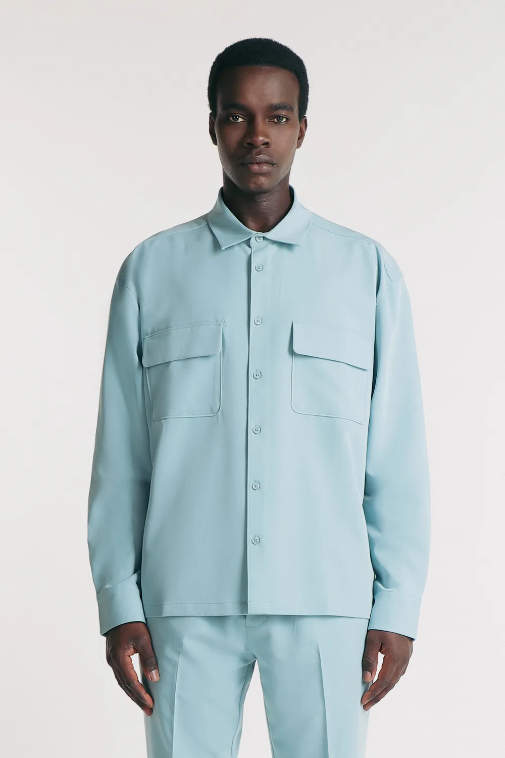 Sonny Bono Poliviscosa Overshirt Polvere