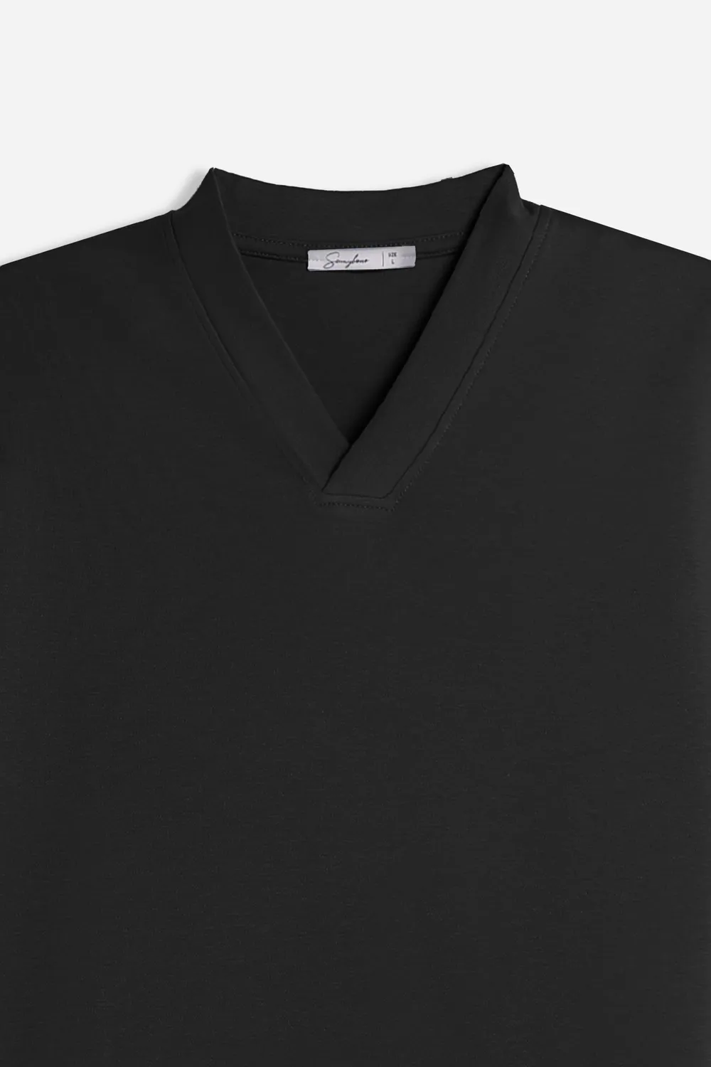 Sonny Bono t-shirt scollo V nero over fit