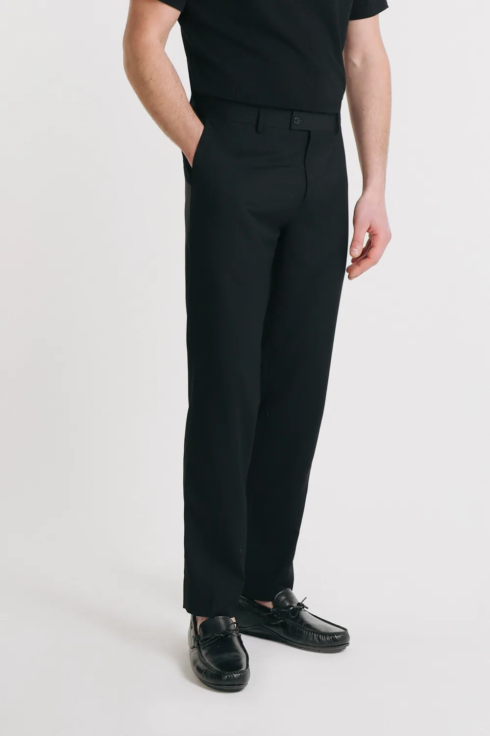 Sonny Bono Pantaloni da Abito Slim Fit Nero