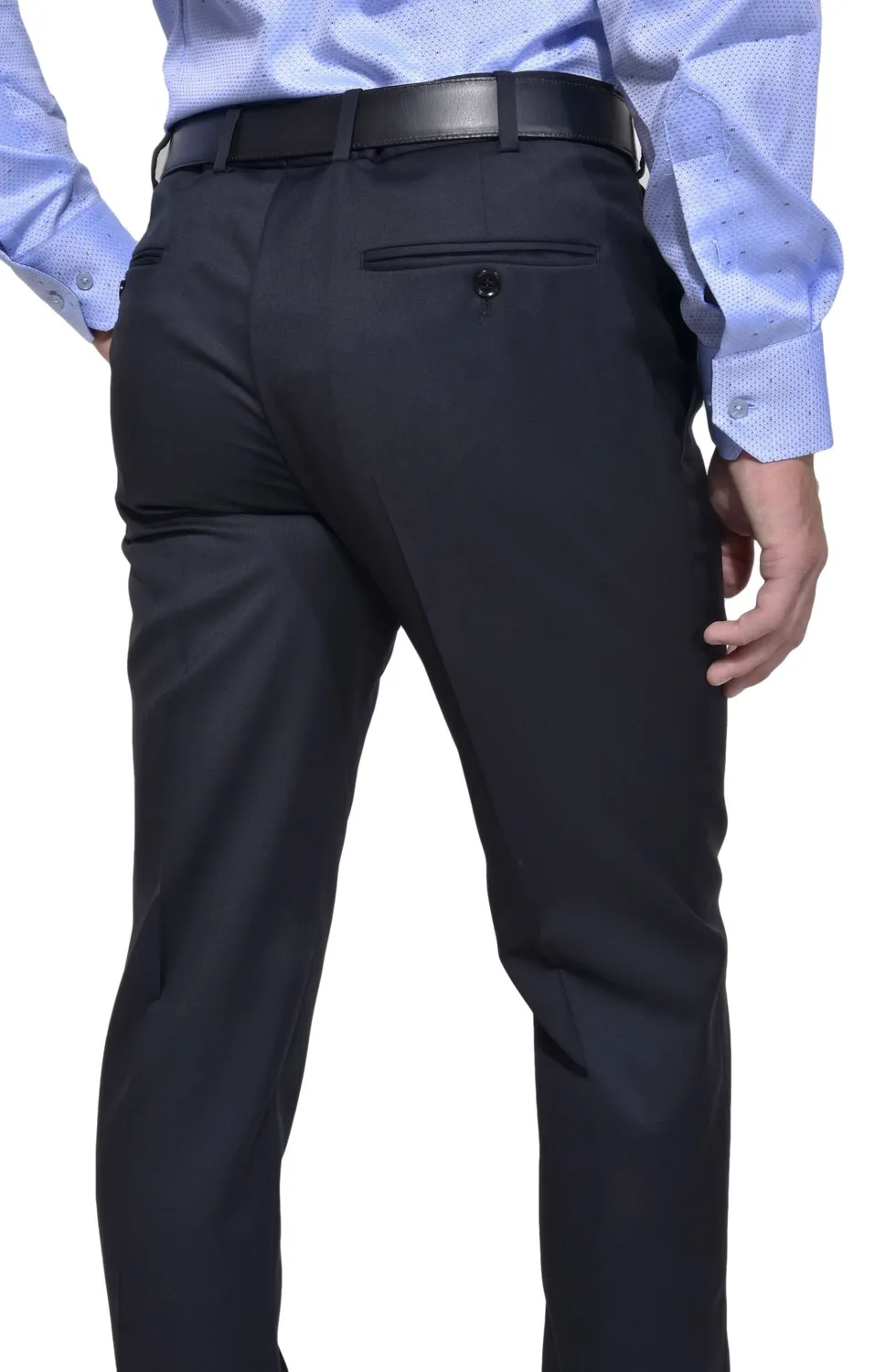 Alain Delon pantaloni blu lana limited edition eleganti