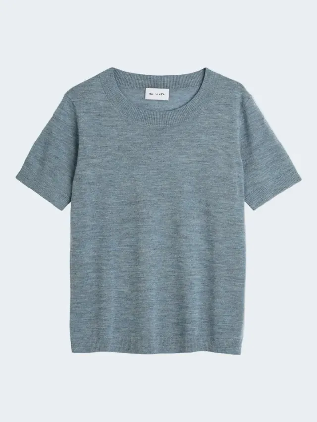 Sand Menswear Fellini Delmy maglia azzurra lana merino