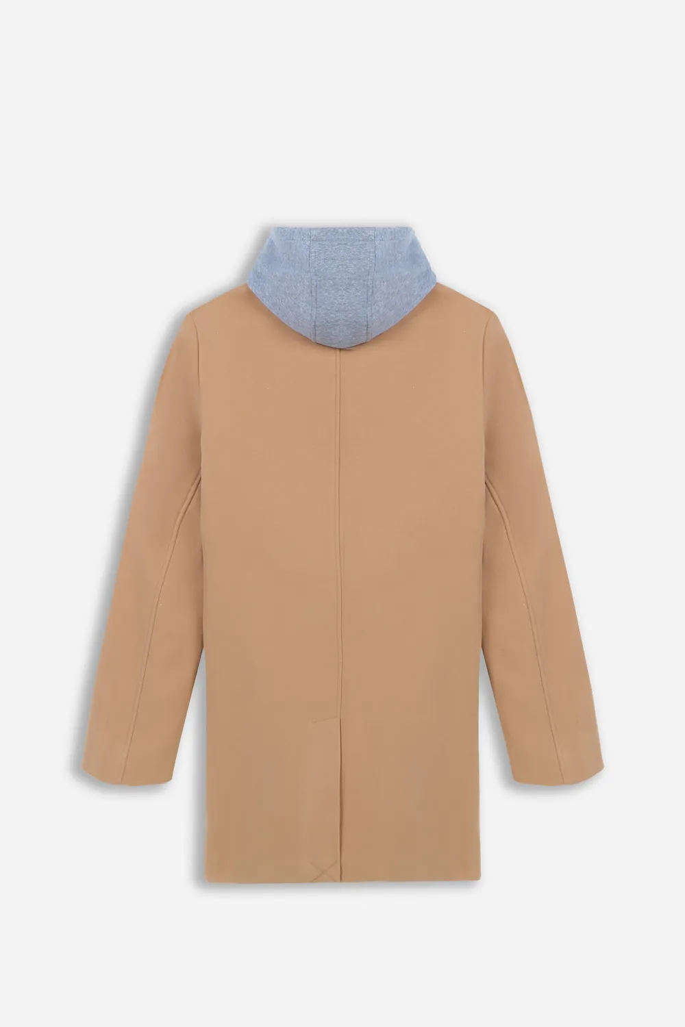 Sonny Bono cappotto baronetto cappuccio felpa cammello