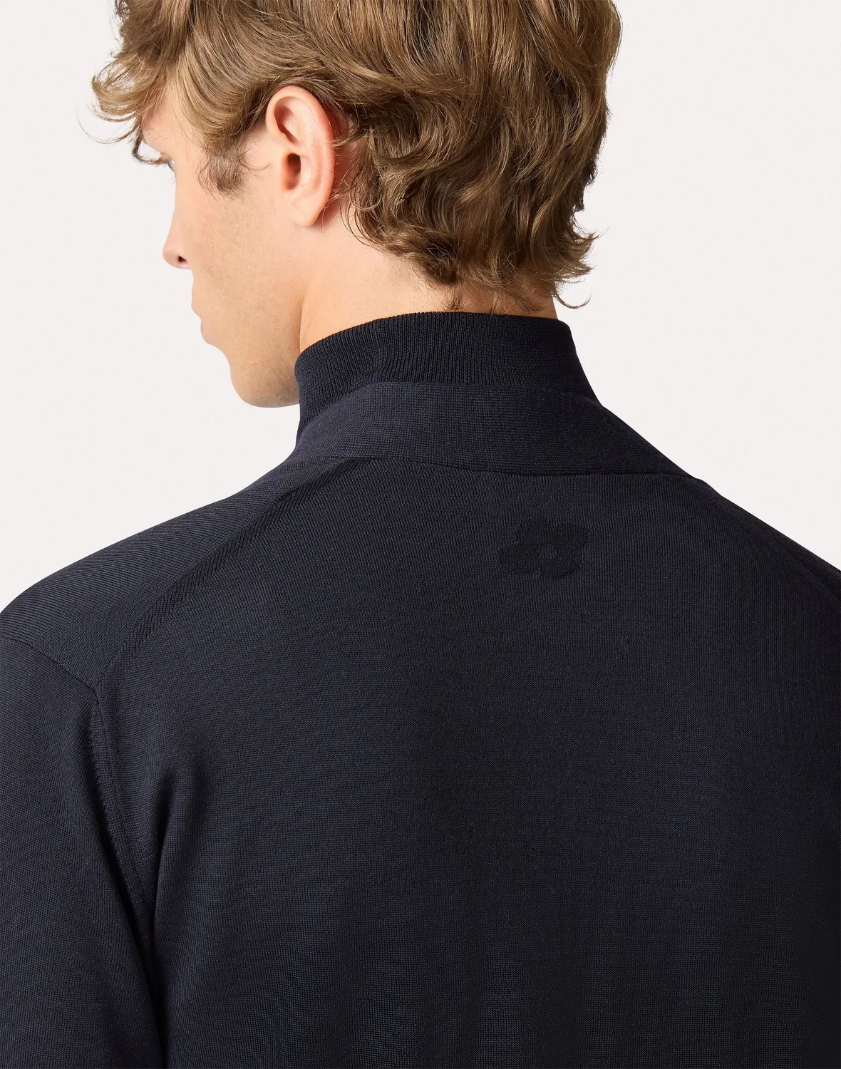 Lardini cardigan lana merino superfine blu 120's