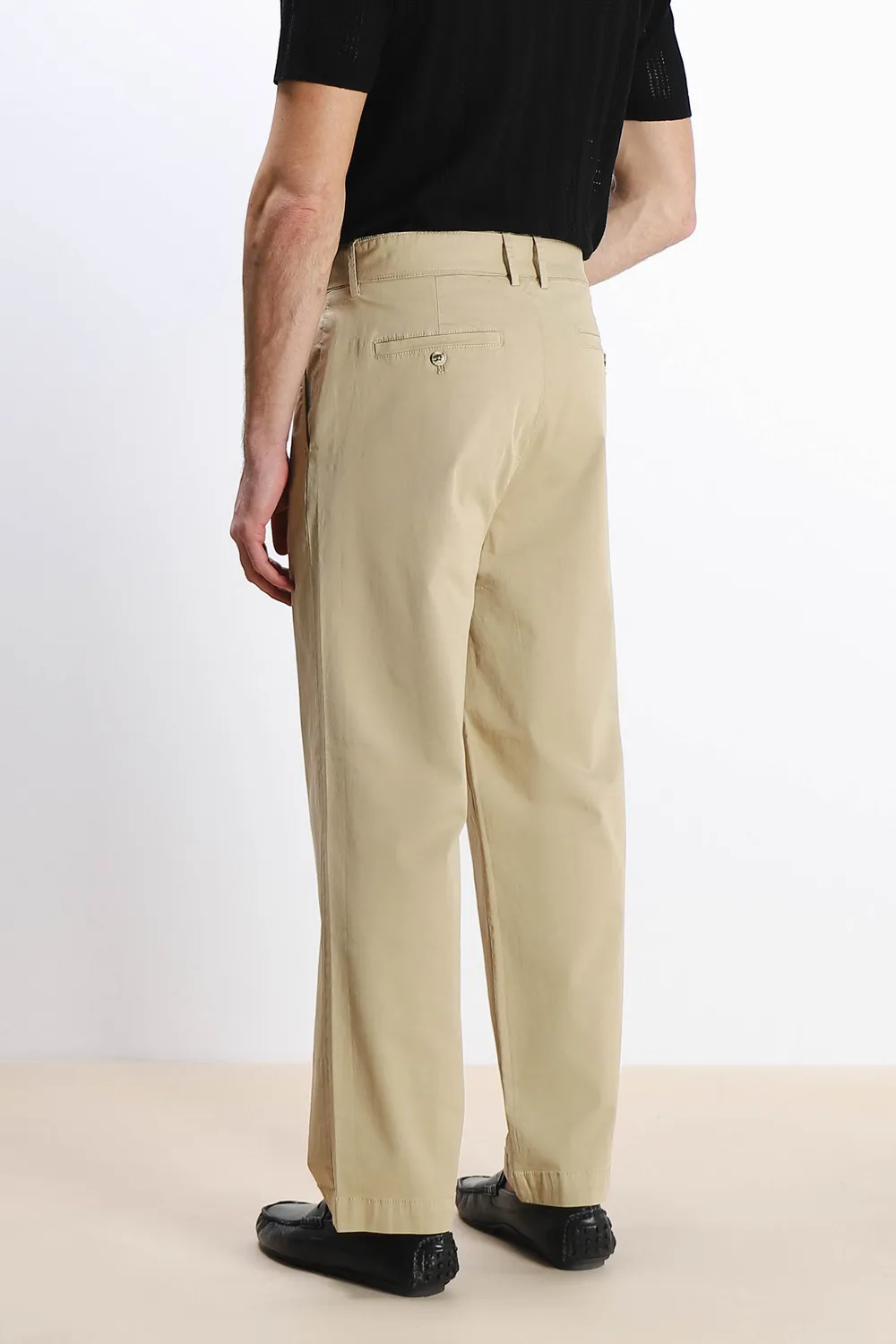 Sonny Bono Chino pantalone beige doppia pence