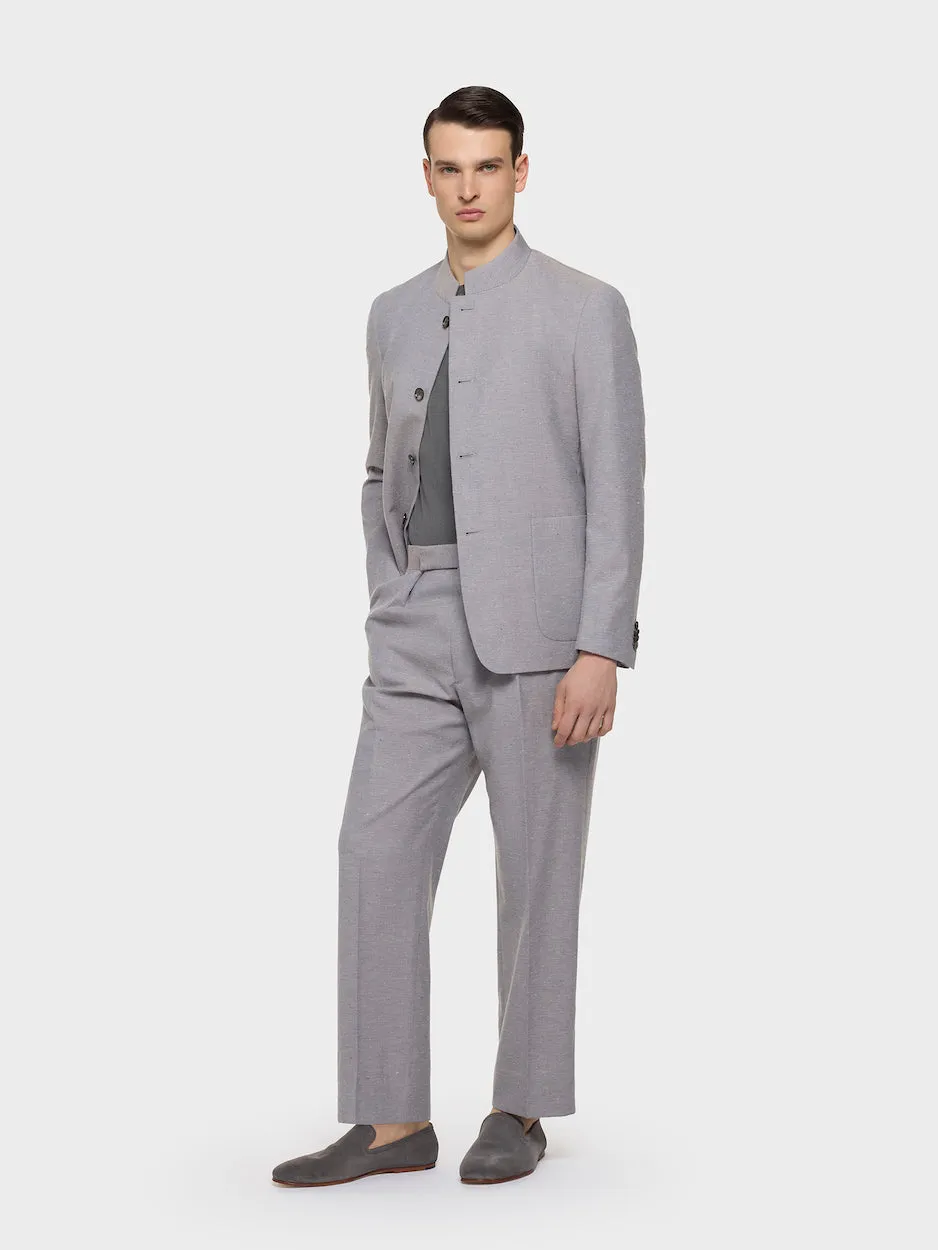 Caruso t-shirt maglia seta cotone grigia