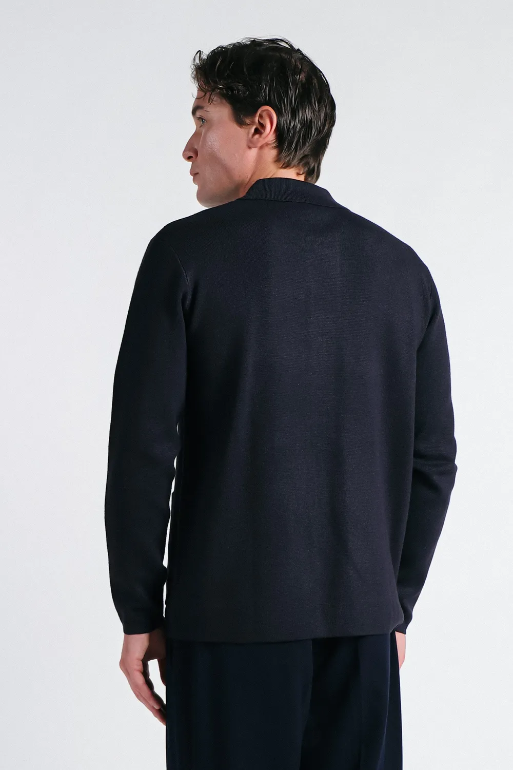 Sonny Bono Punto Milano overshirt maglia bleu leggera