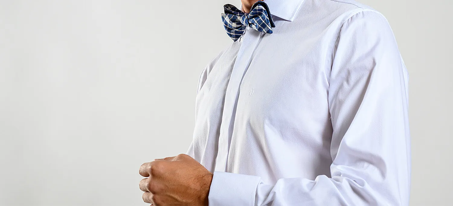 Alain Delon Slim Fit camicia bianca cotone