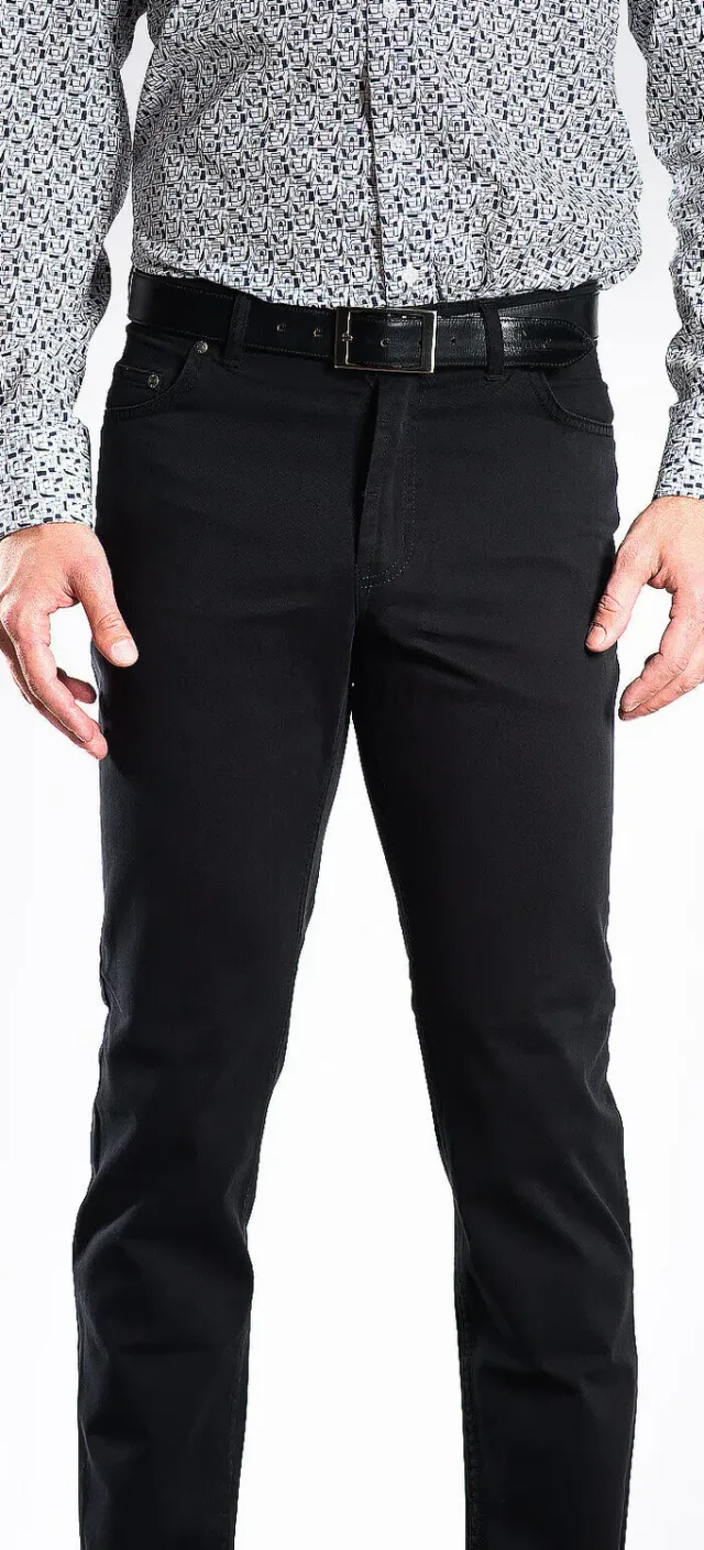 Alain Delon Jeans Neri Slim Fit 32/32 cotone