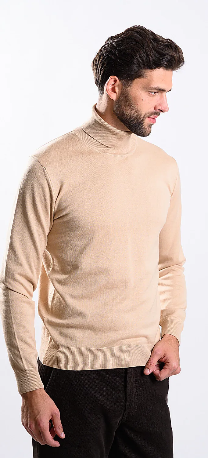 Alain Delon dolcevita uomo cotone beige scuro