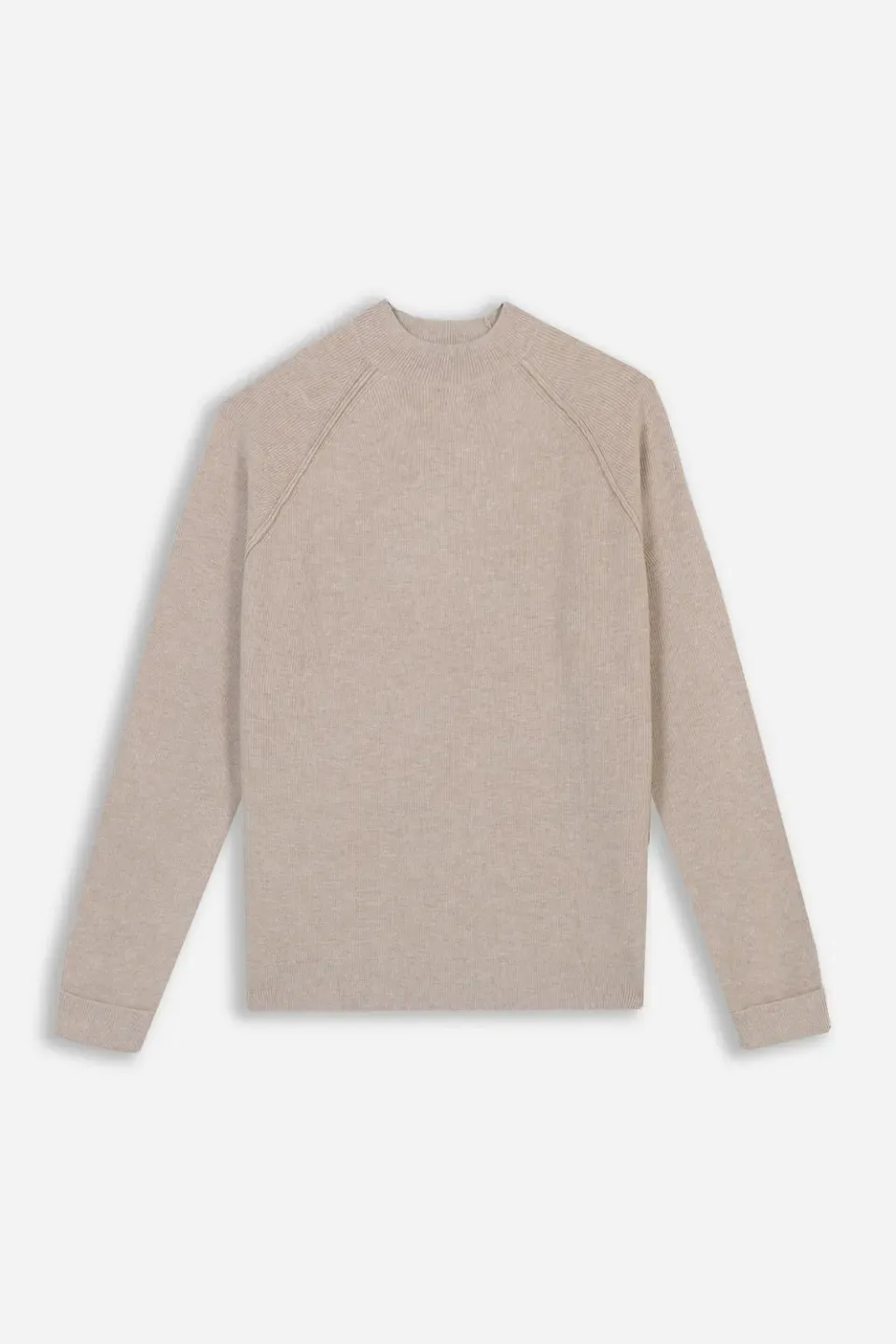 Sonny Bono Maglia Mezzo Collo Costine Beige