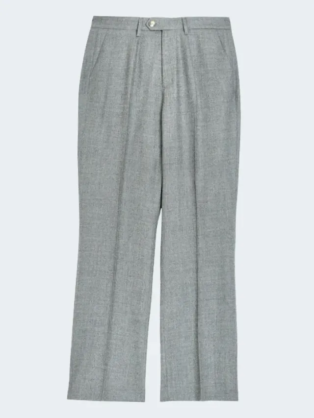 Sand Menswear Light Dori High 130 pantaloni lana grigi