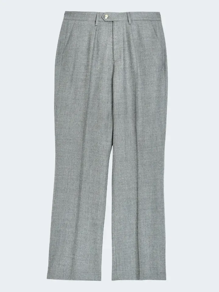 Sand Menswear Light Dori High 130 pantaloni lana grigi