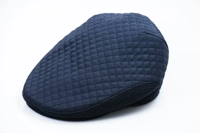 Alain Delon Blue Cap berretto invernale blu imbottito M
