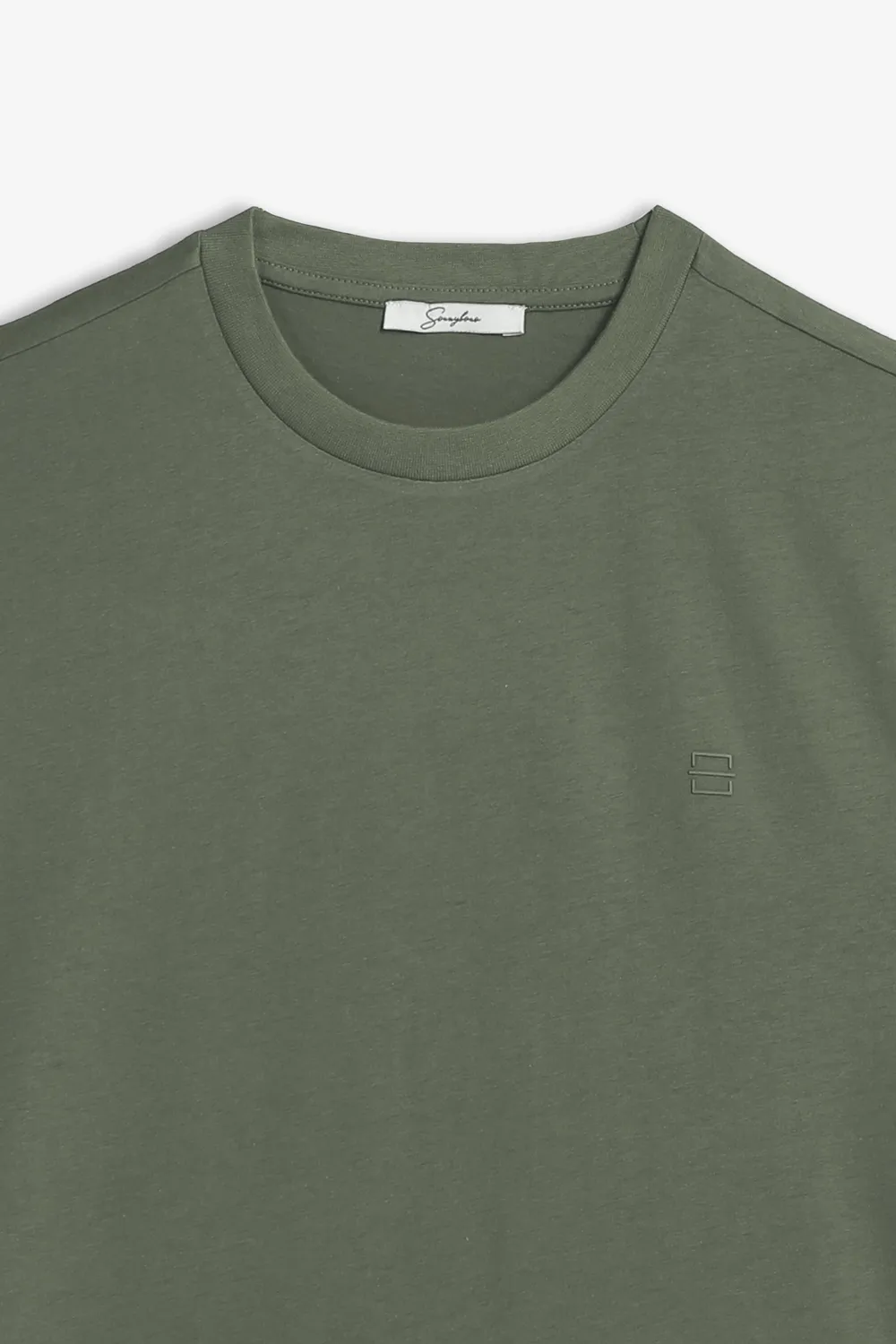 Sonny Bono Logo t-shirt verde militare cotone