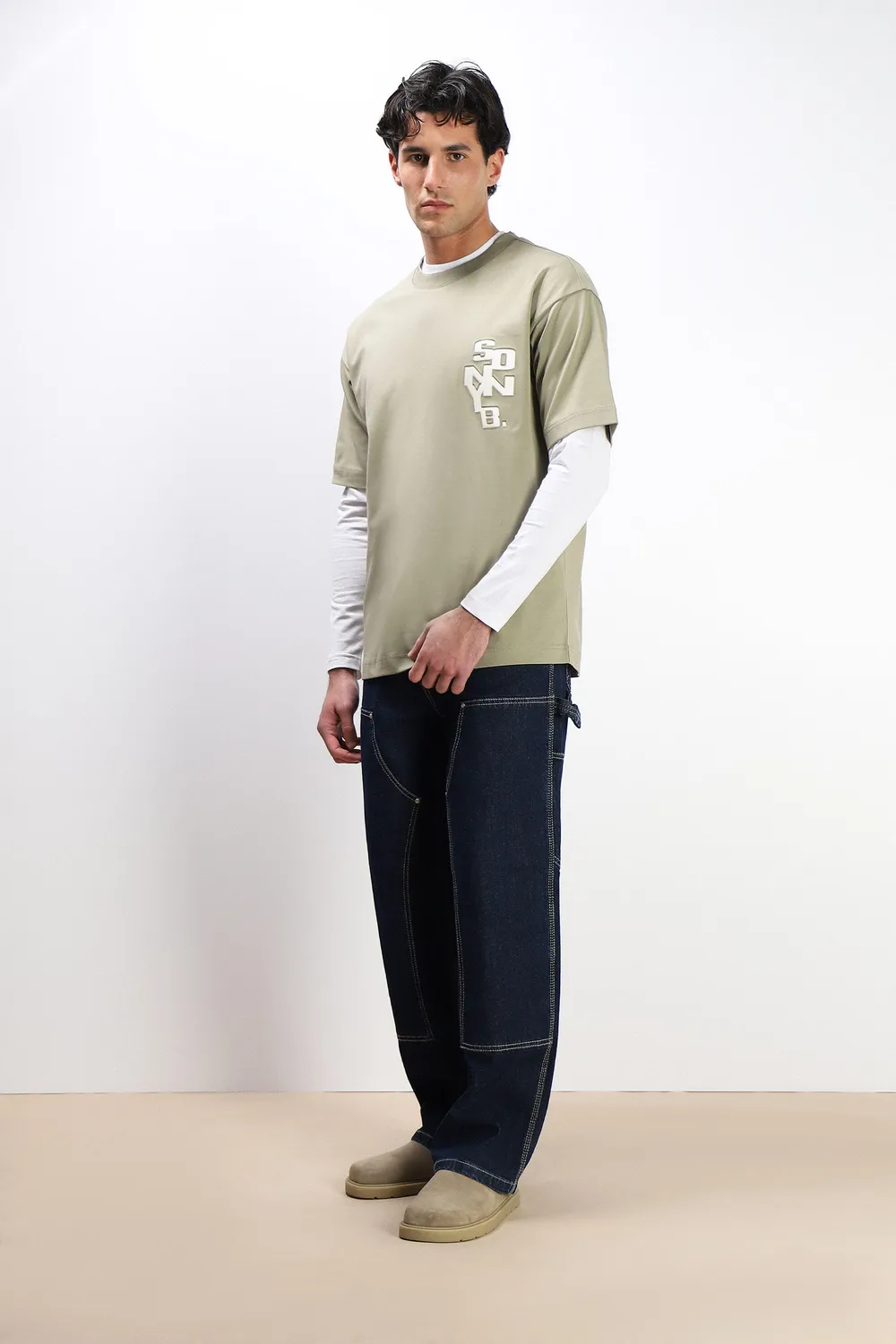 Sonny Bono Worker Pantalone Denim Blu Vestibilità Comoda