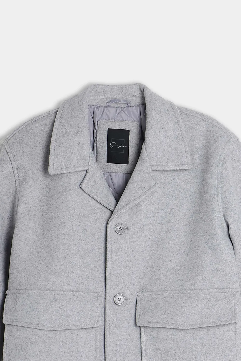 Sonny Bono WA 05201GB 326 giubbotto panno grigio collo camicia