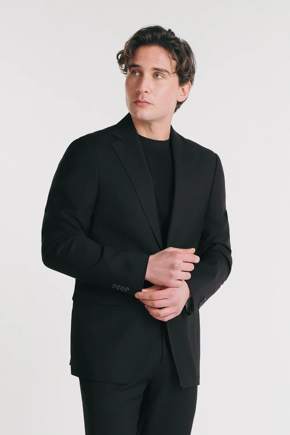 Sonny Bono giacca da abito slim fit nera