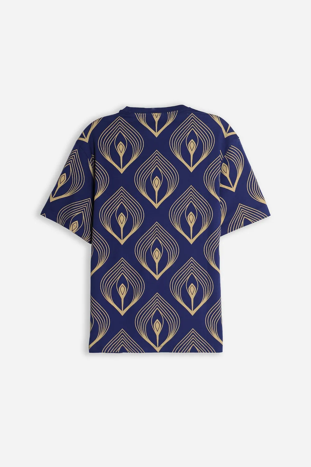 Sonny Bono Fantasia T-Shirt Indaco Girocollo Cotone