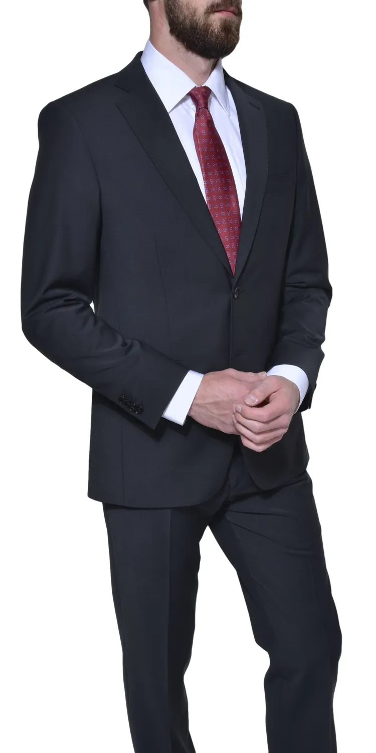 Alain Delon Abito Nero Business Slim Fit Uomo