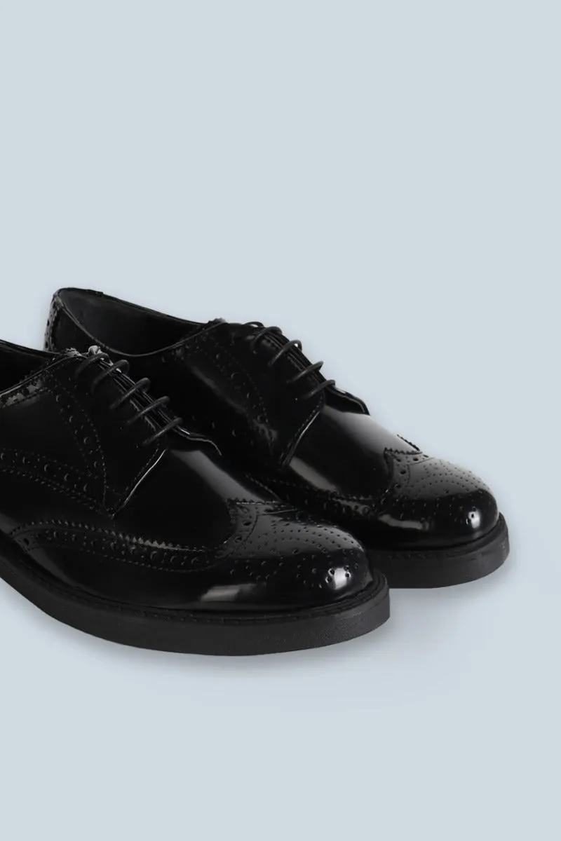 Sonny Bono francesina stringata scarpe nero