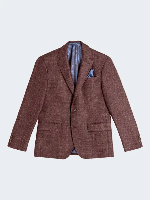 Sand Menswear Sherman Napoli 880 blazer lana seta rosso