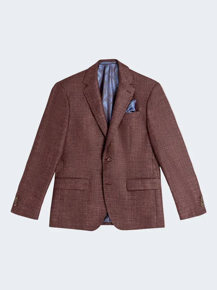 Sand Menswear Sherman Napoli 880 blazer lana seta rosso