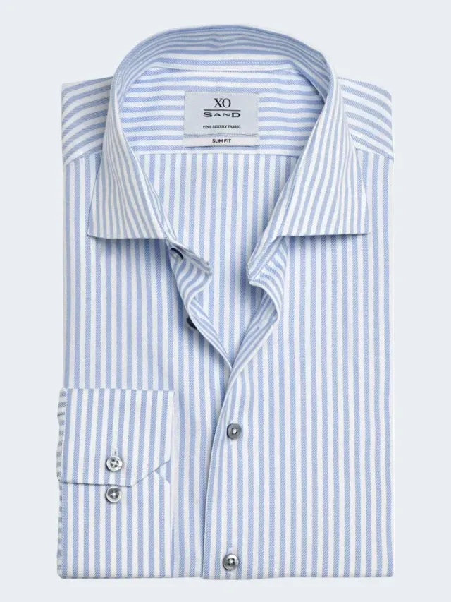 Sand Menswear Jake FC 8313 camicia slim righe no-iron