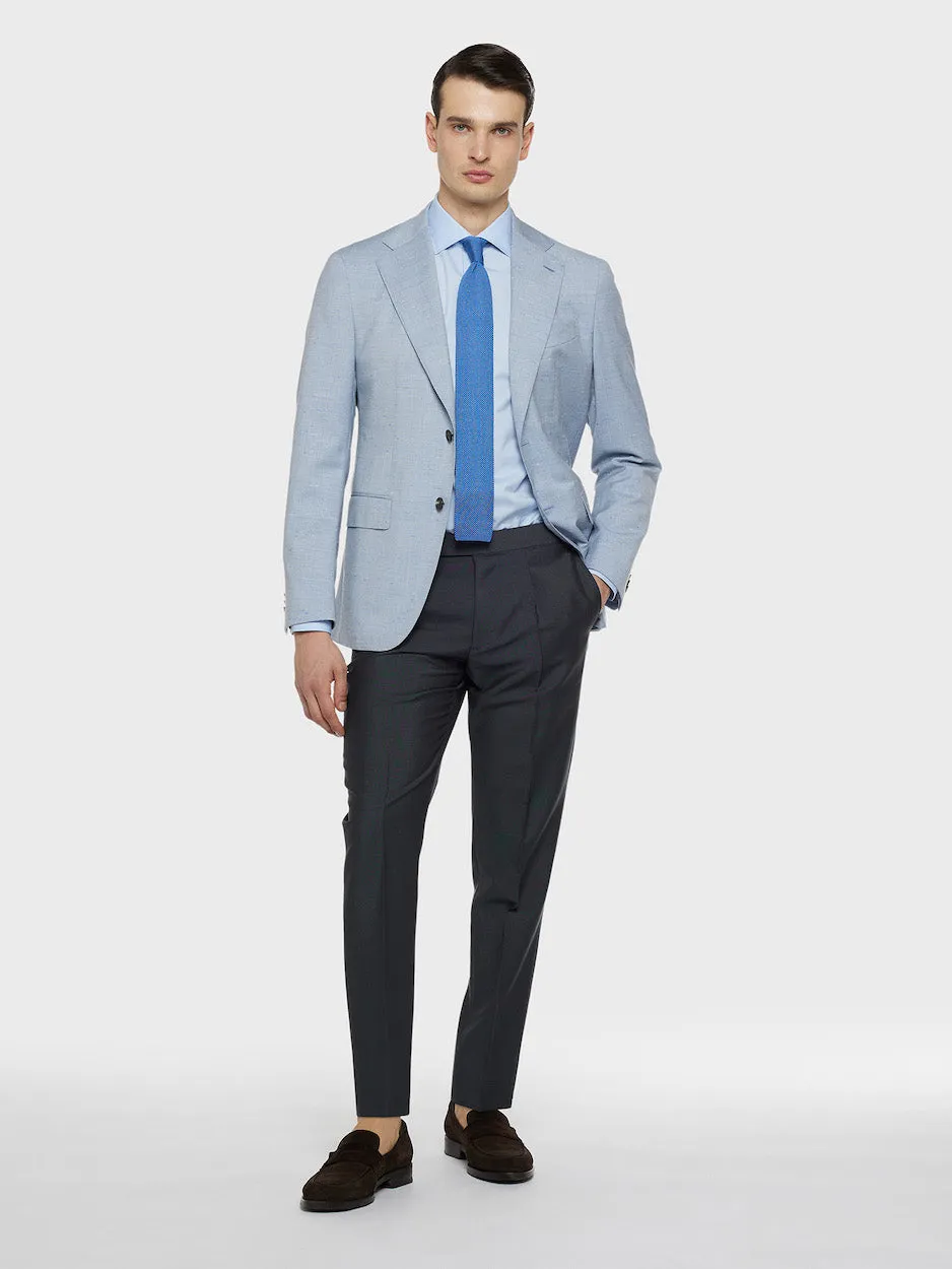 Caruso Norma pantalone lana mohair grigio