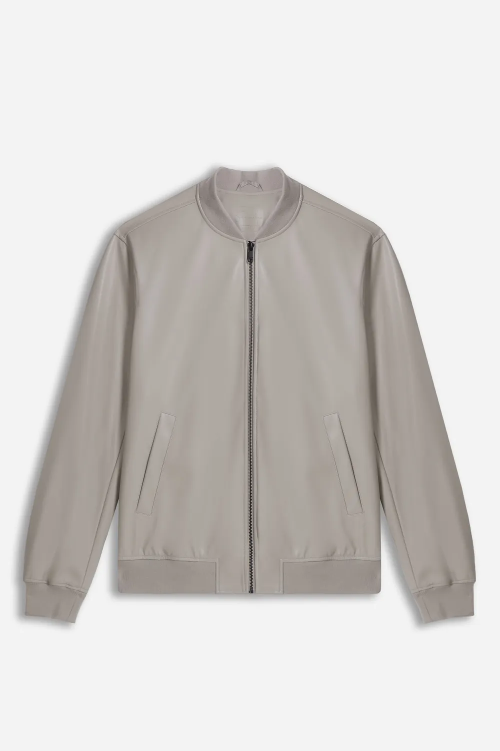 Sonny Bono Bomber Effetto Nappa Grigio Chiaro Urbano