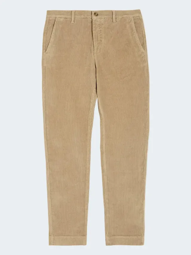 Sand Dolan Slim chino in velluto slim camel