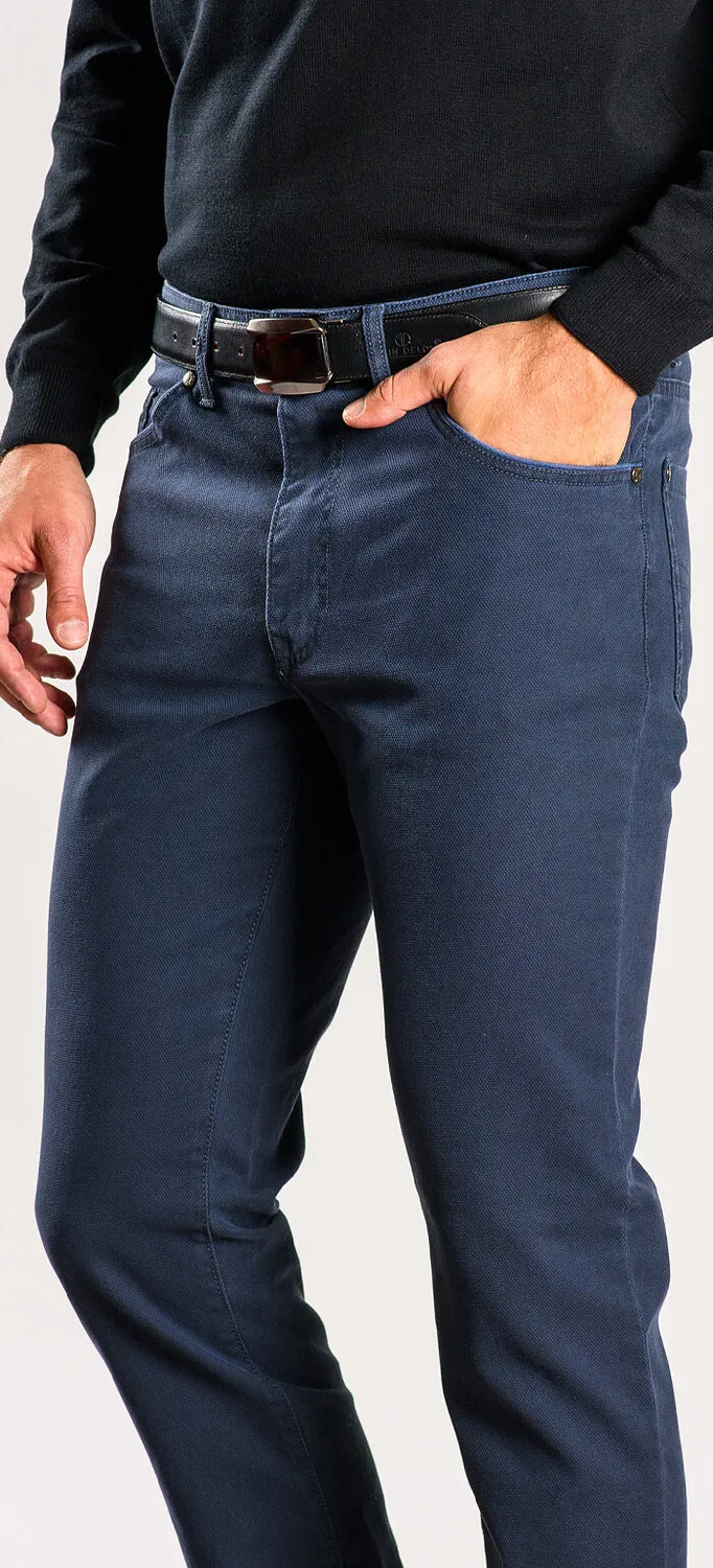 Alain Delon jeans slim grigio-blu elasticizzati