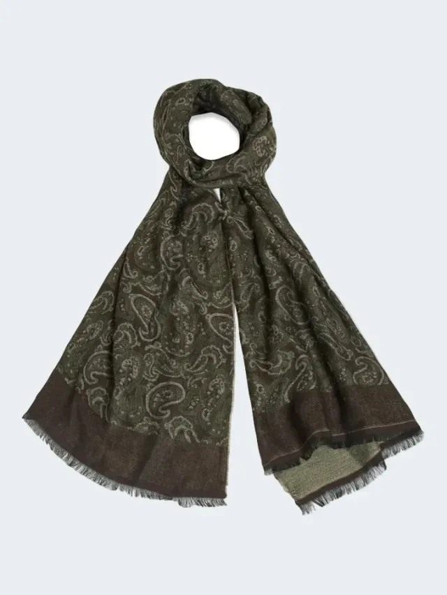 Sand Menswear S373 48x180 sciarpa lana paisley