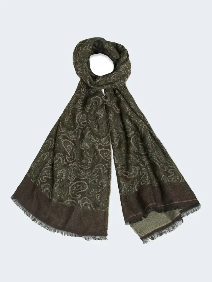 Sand Menswear S373 48x180 sciarpa lana paisley