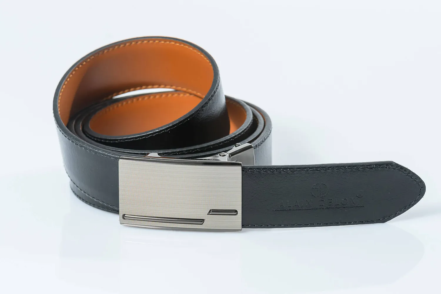 Alain Delon cintura pelle reversibile automatica 110