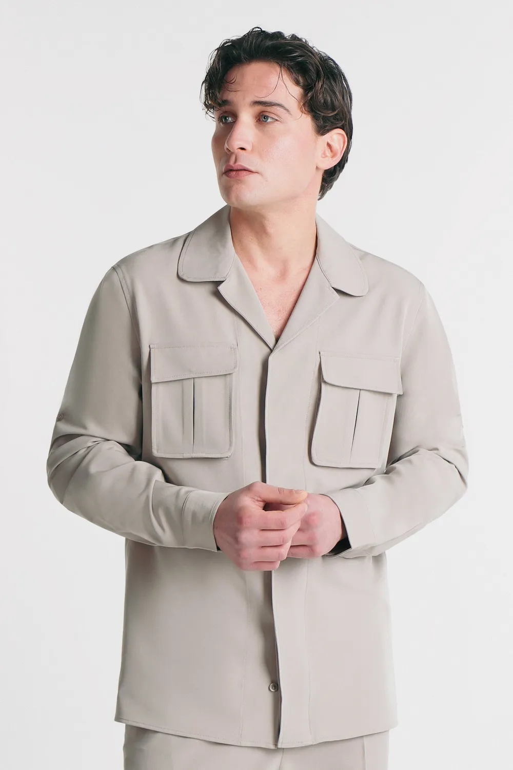 Sonny Bono Giubbotto Overshirt Sabbia Mezza Stagione