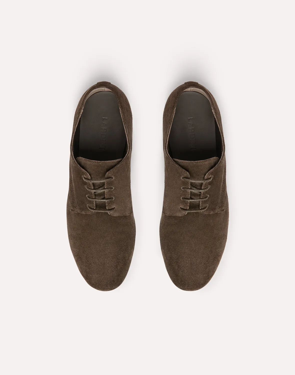 Lardini derby suede marrone pelle vitello