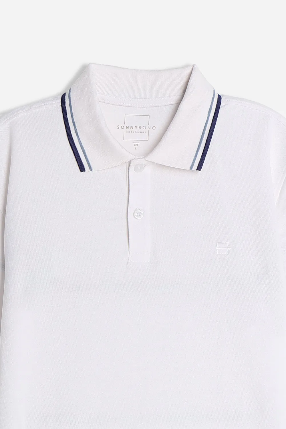 Sonny Bono piquet polo basic bianco
