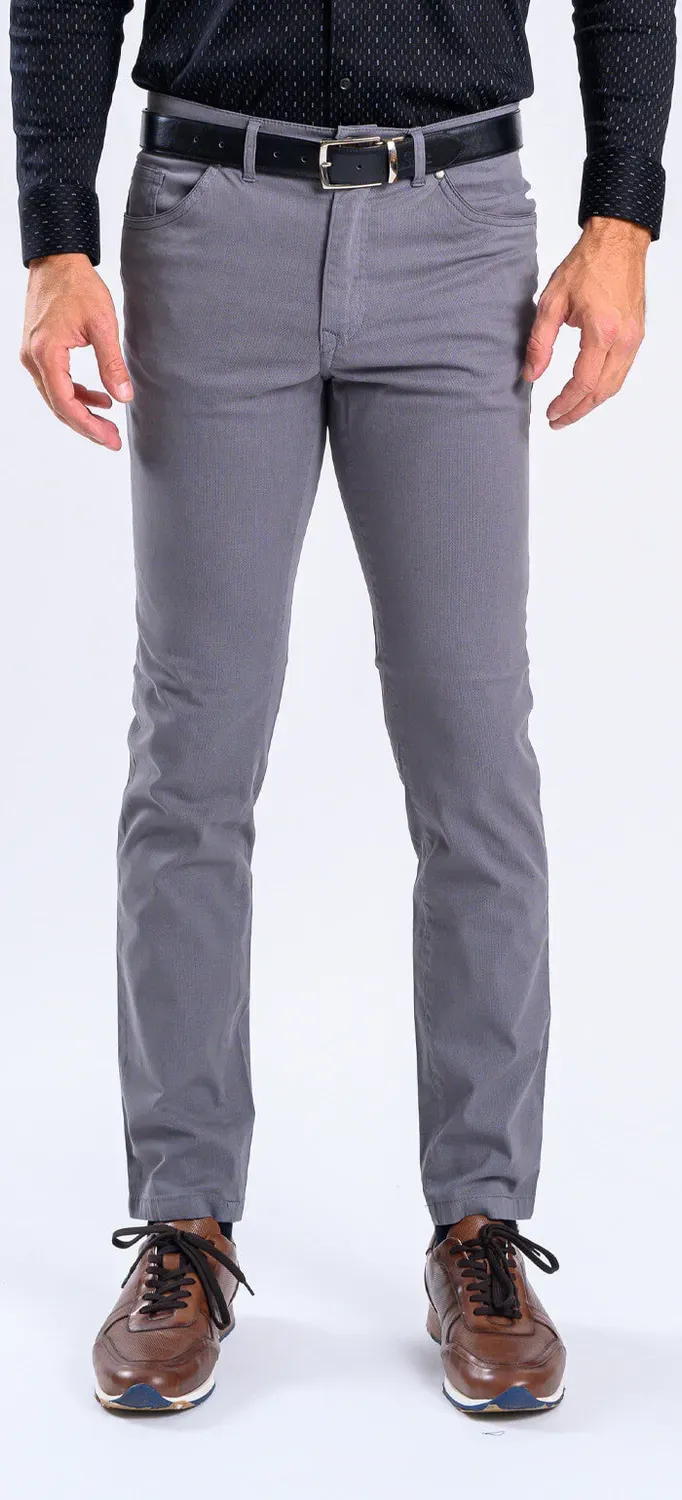 Alain Delon jeans grigi slim fit elasticizzati